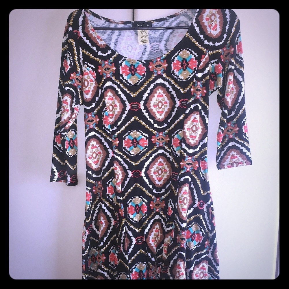 Elbow length mini dress